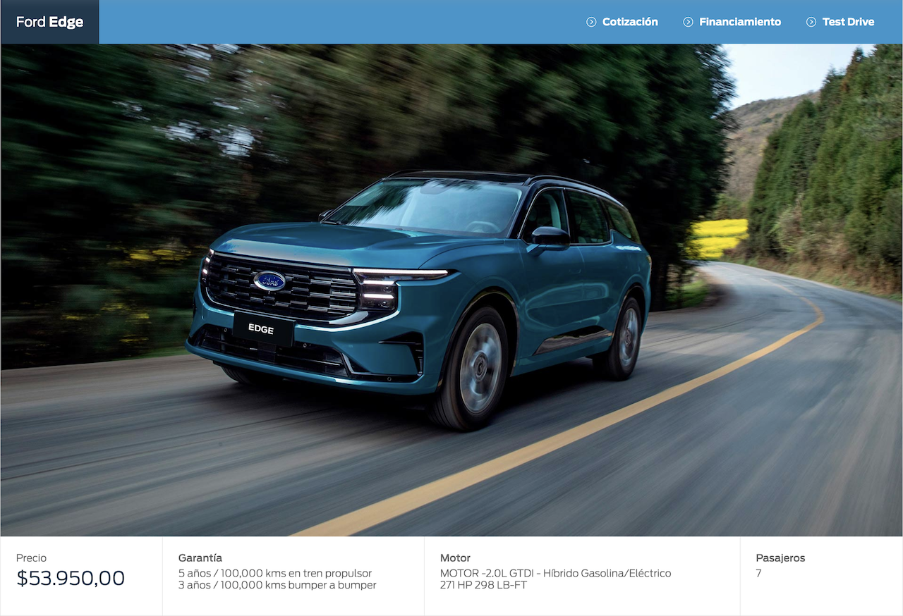 Grupo Viamar | Horizontal - Ford Edge 2026