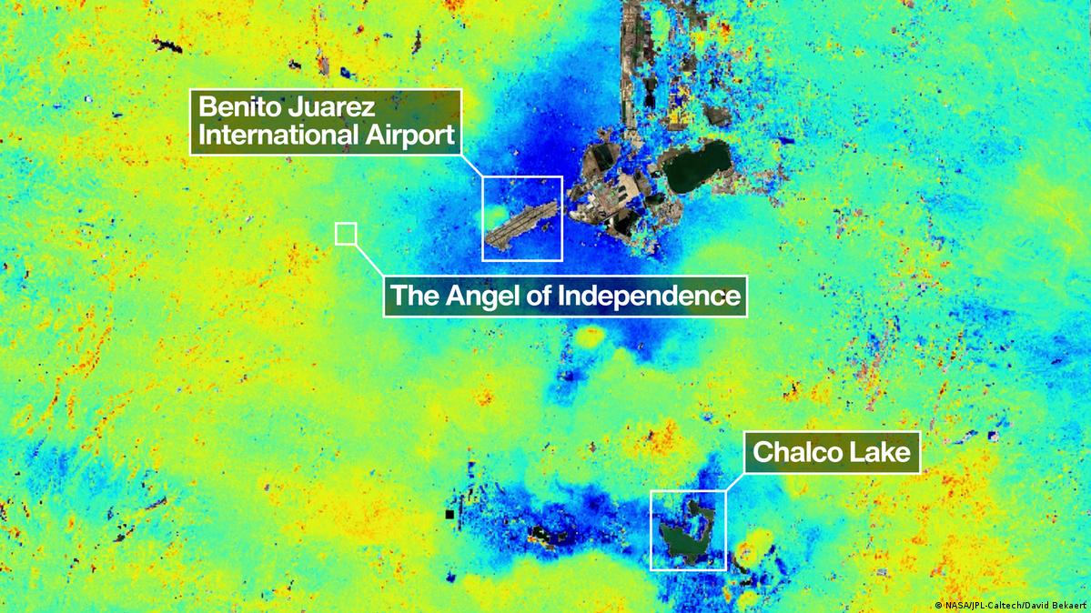 El suelo de Ciudad de México cede: nuevo satélite de la NASA mide su hundimiento en tiempo real